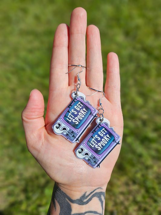 Spooky TV Movie Night Earrings