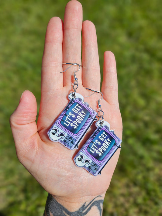 Spooky TV Movie Night Earrings