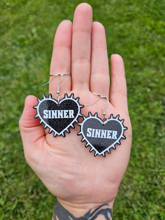 Barbed Wire Sinner Earrings