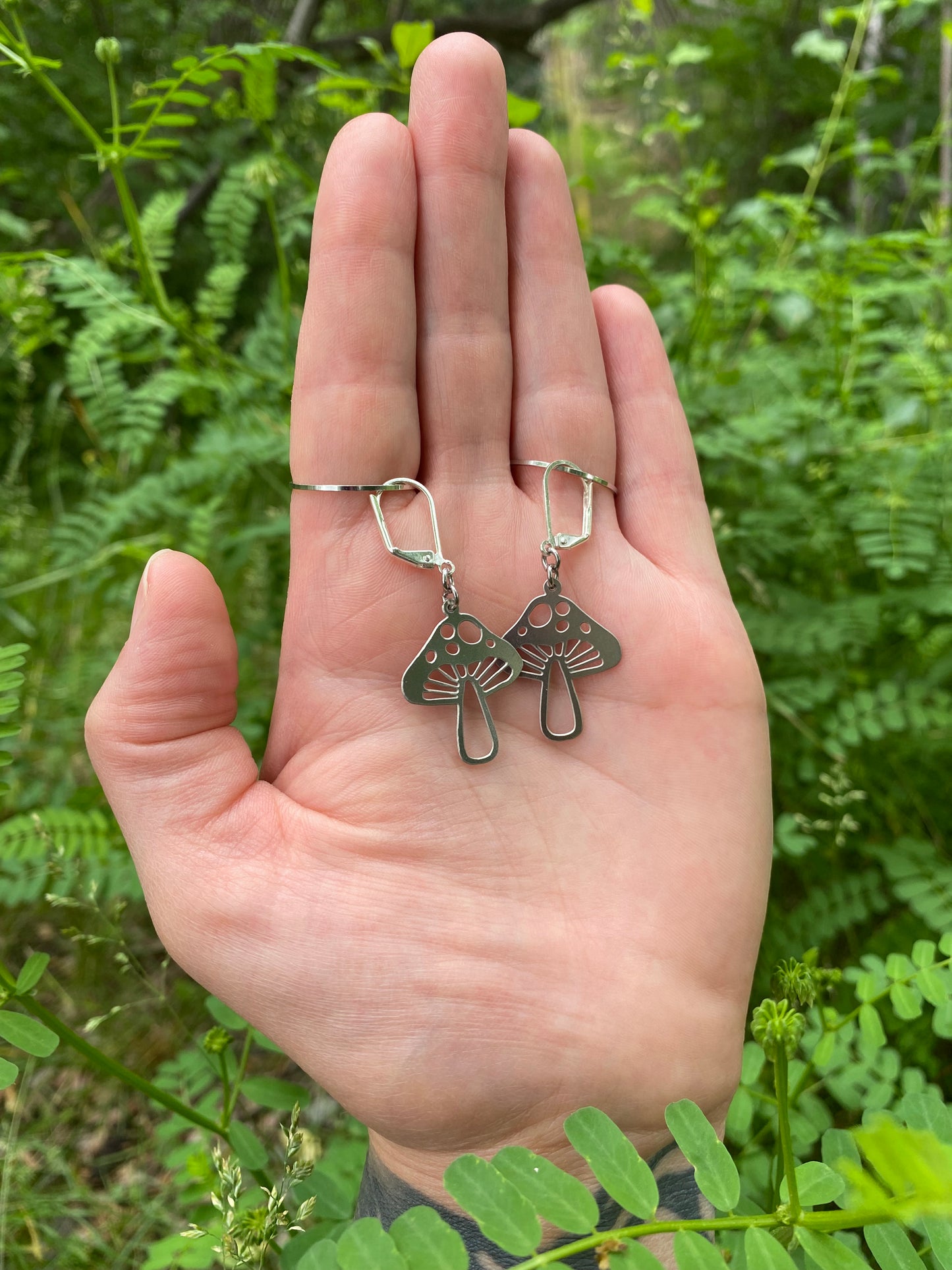 Mini Mushroom Earrings