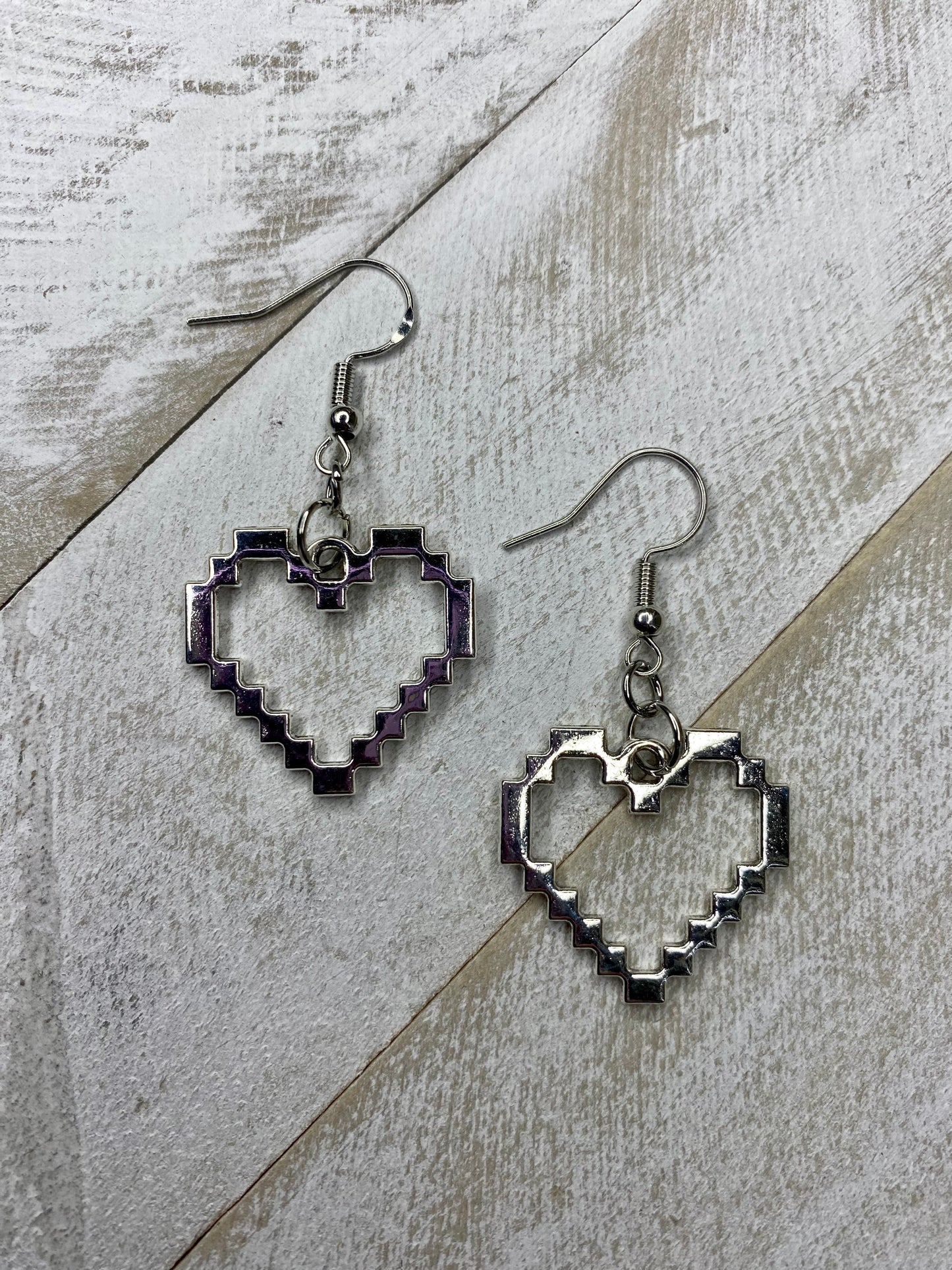 Pixel Heart Earrings