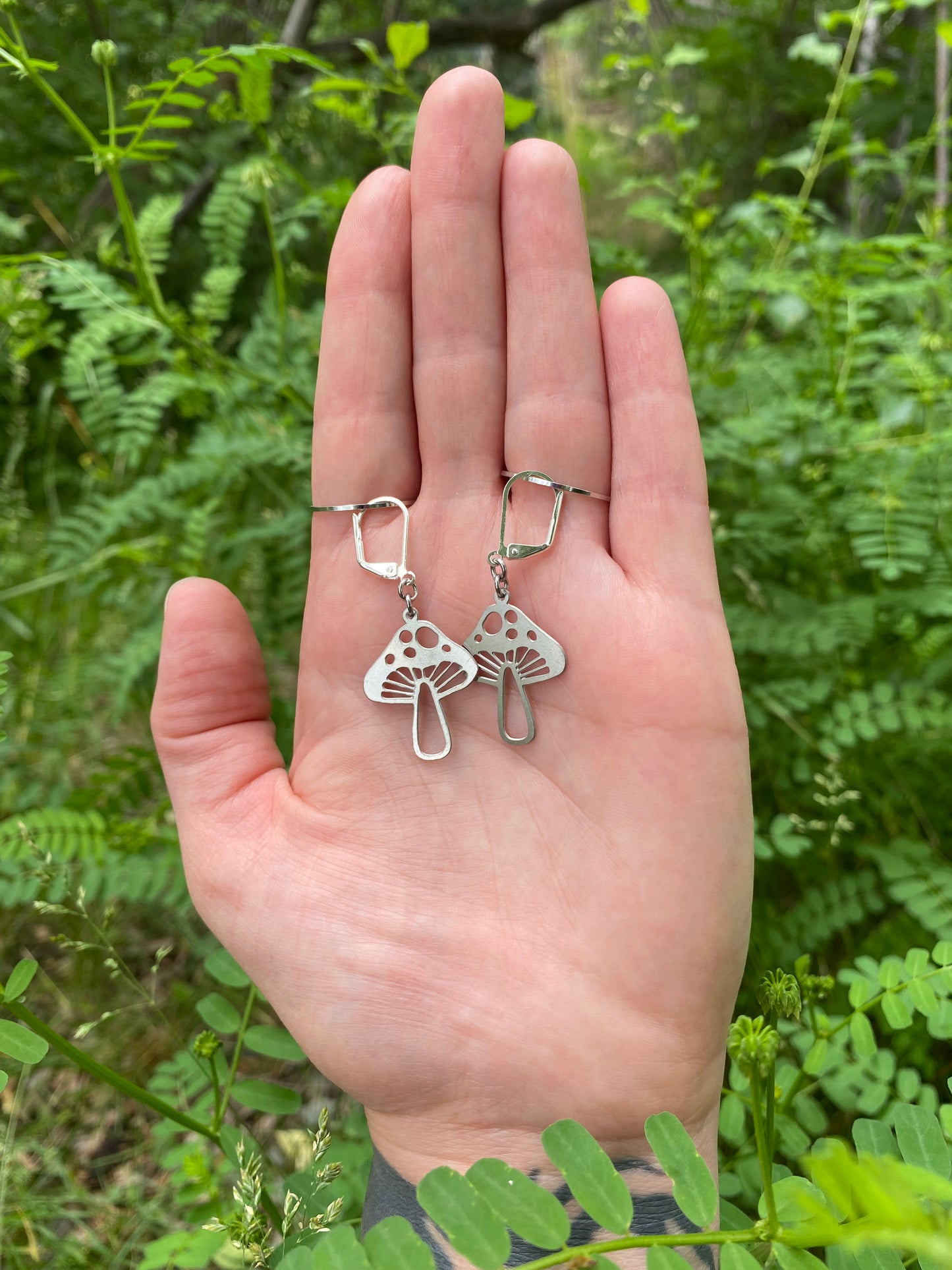 Mini Mushroom Earrings