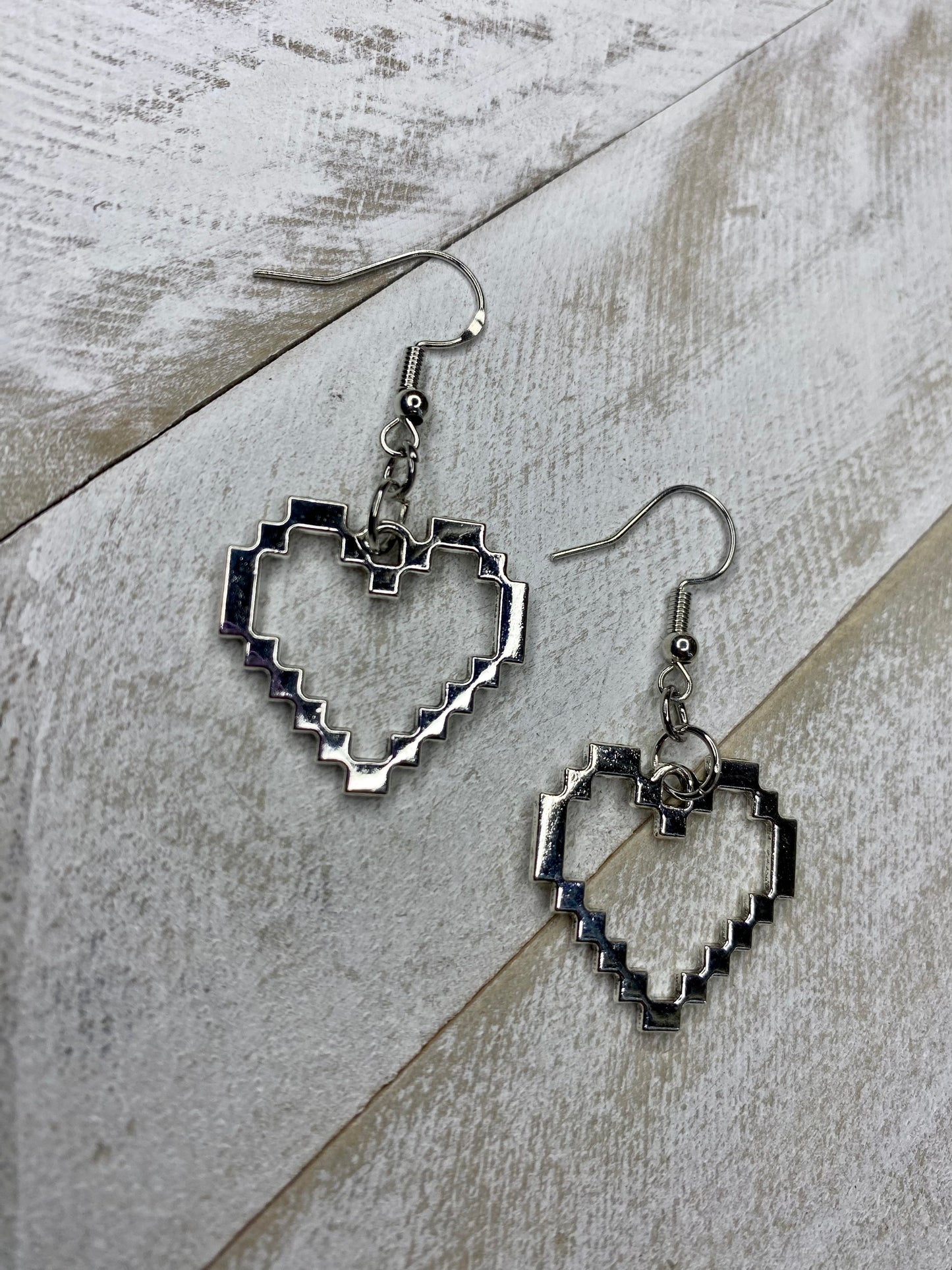 Pixel Heart Earrings