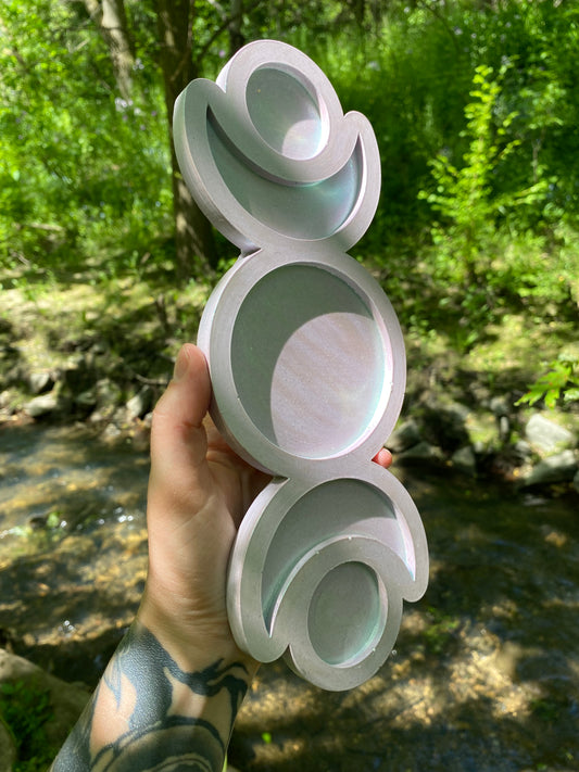 Triple Moon Candle Holder