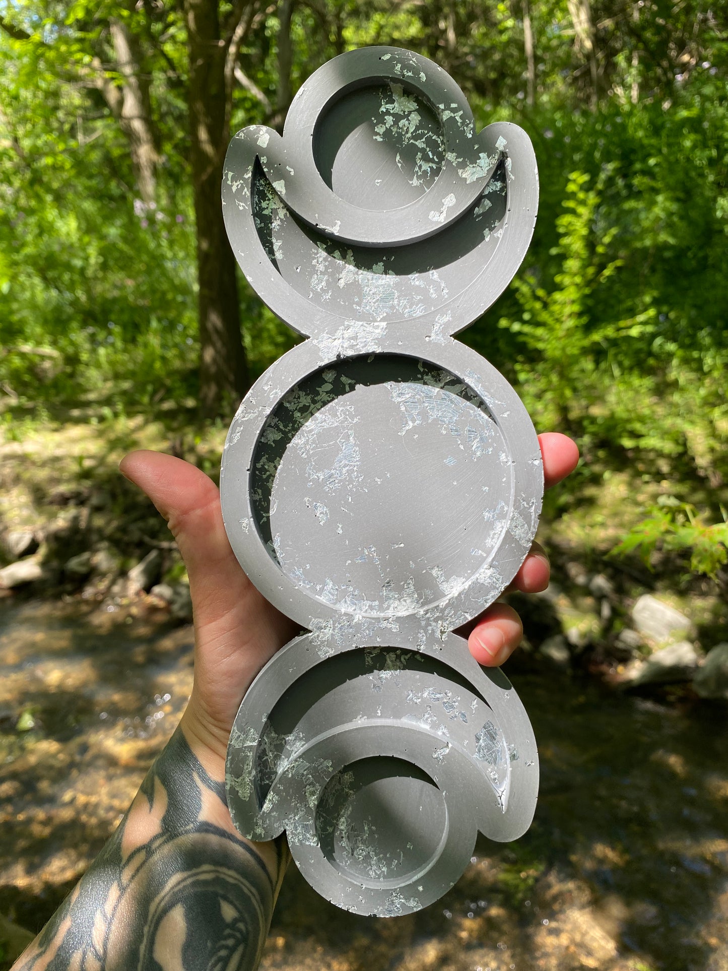 Triple Moon Candle Holder