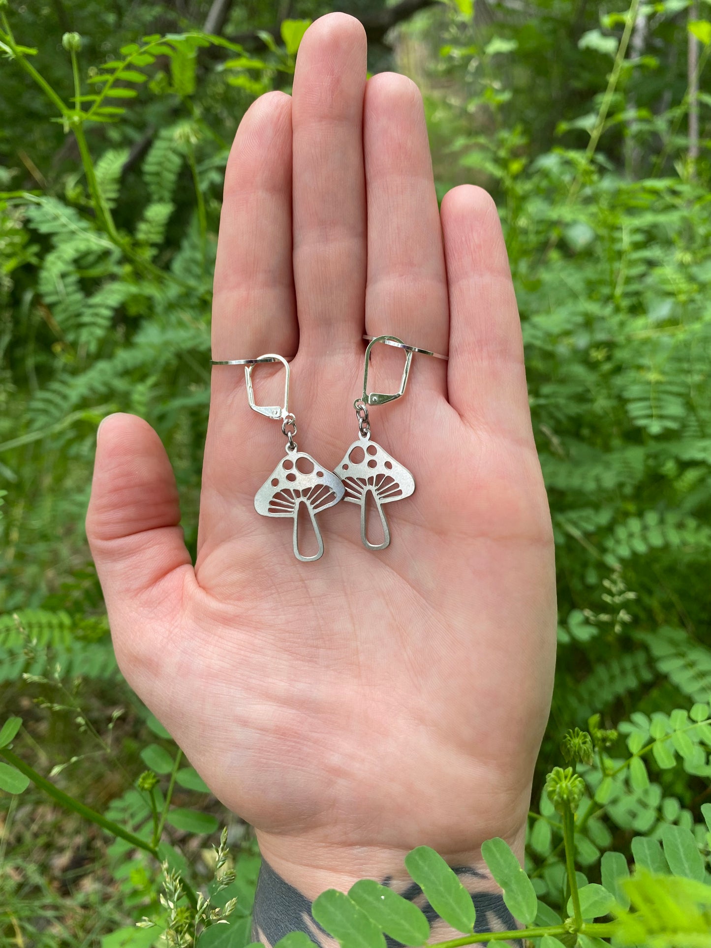 Mini Mushroom Earrings