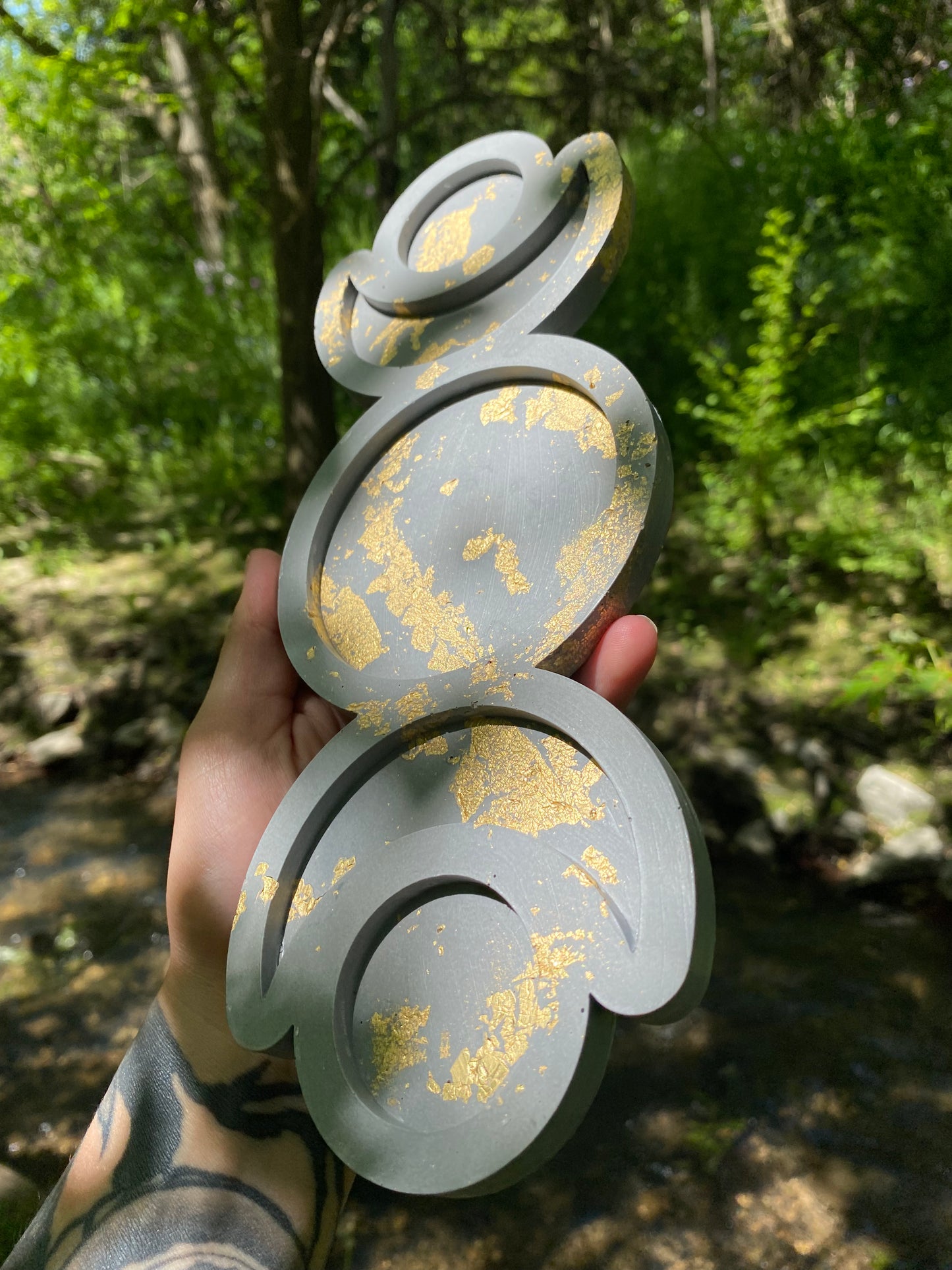 Triple Moon Candle Holder