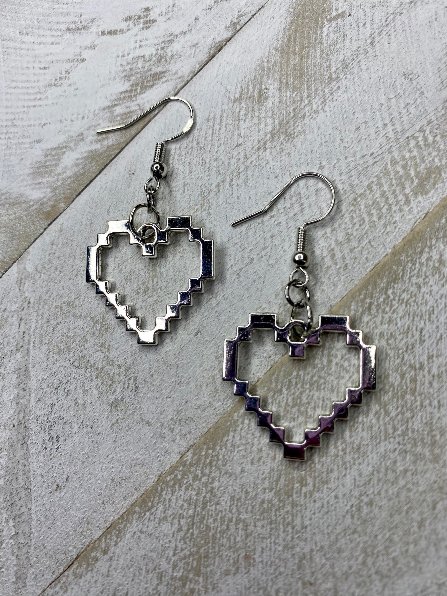 Pixel Heart Earrings