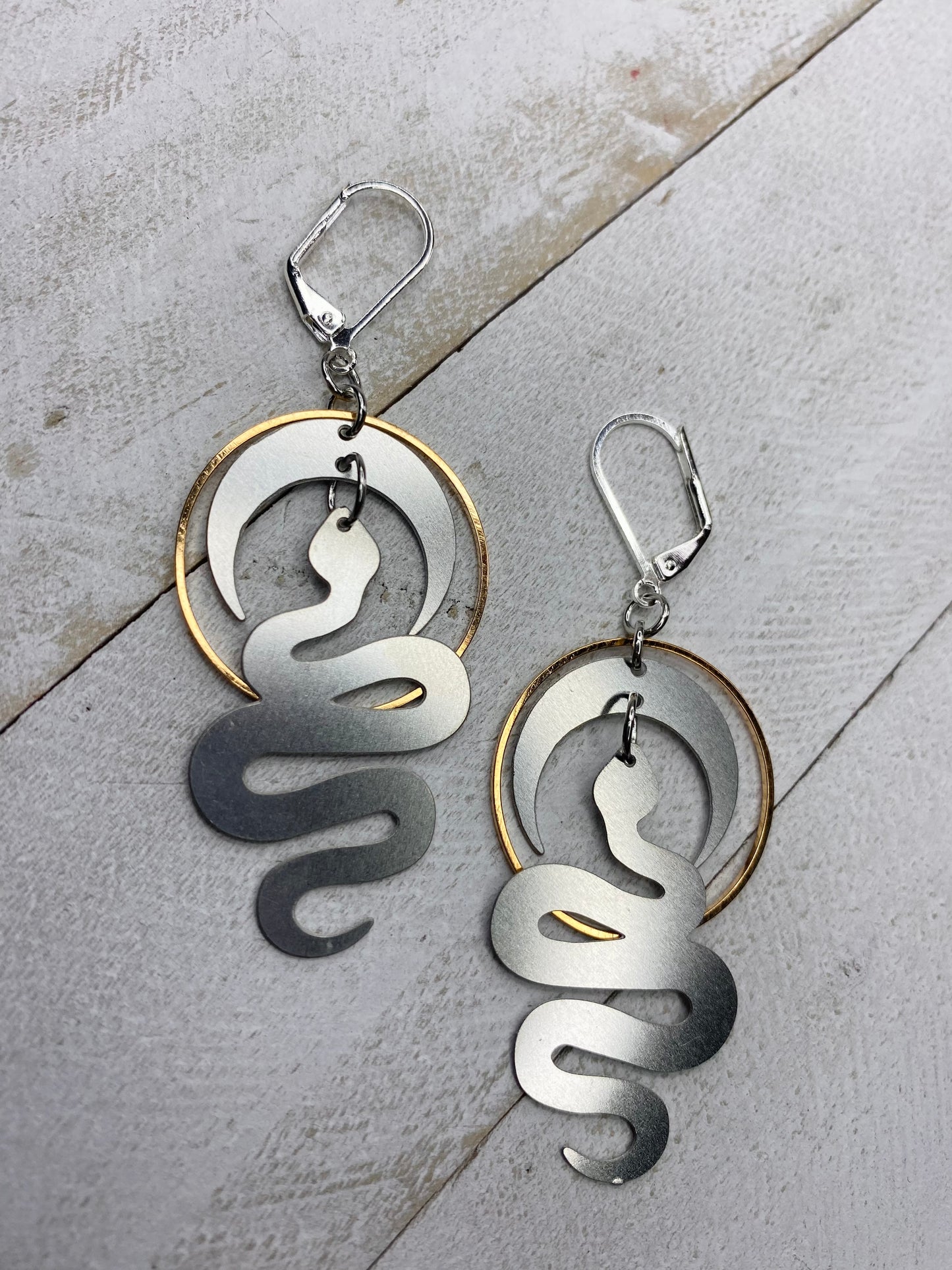 Mini Snake Goddess Earrings