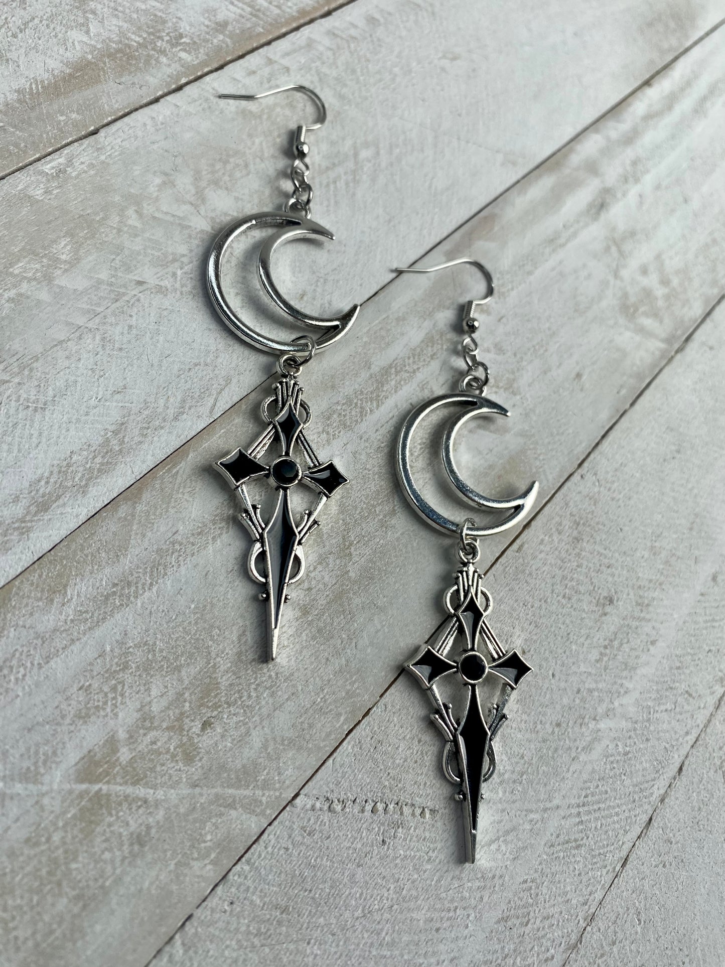 Gothic Cross Earrings