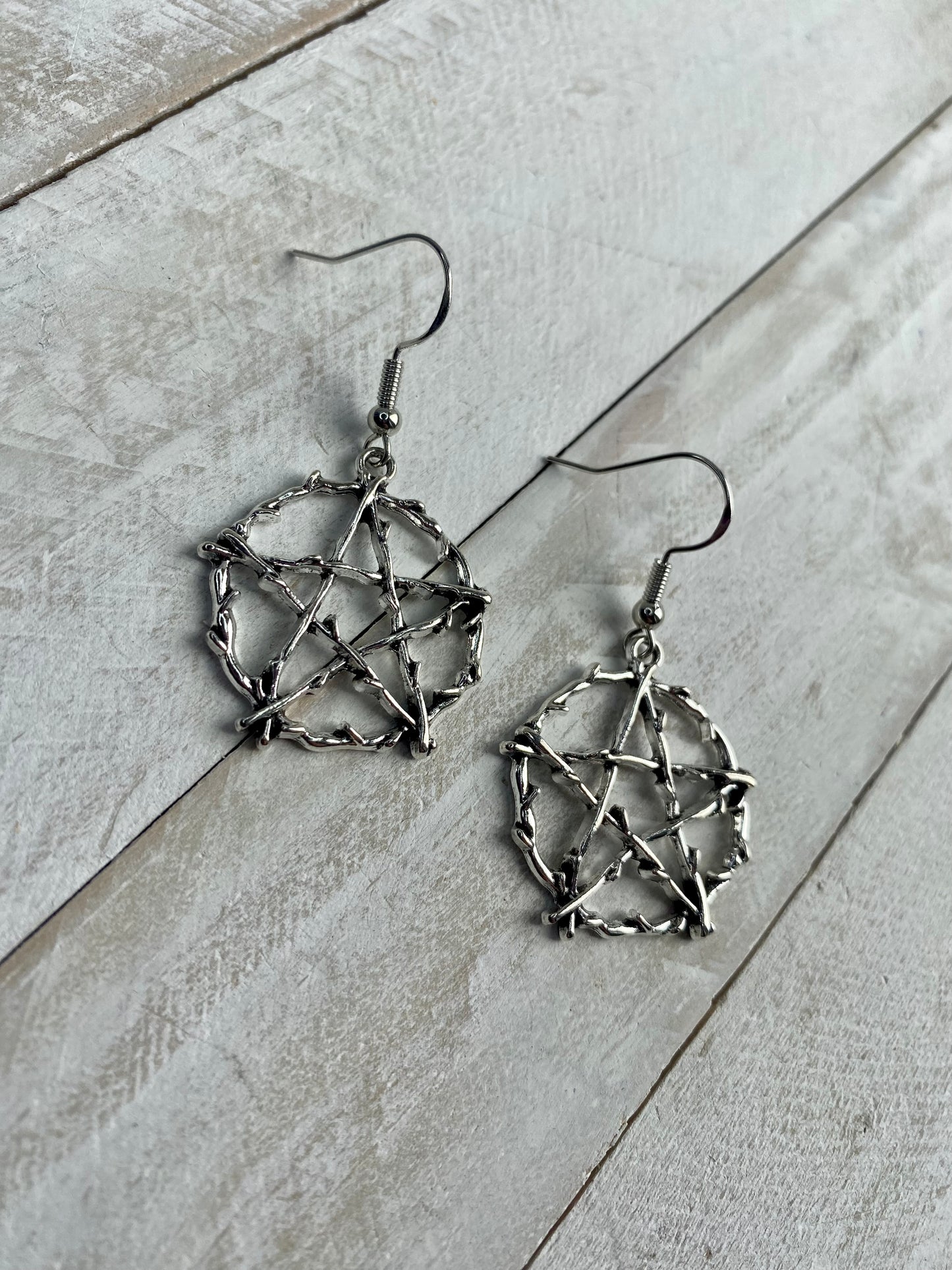 Witches Pentacle Earrings