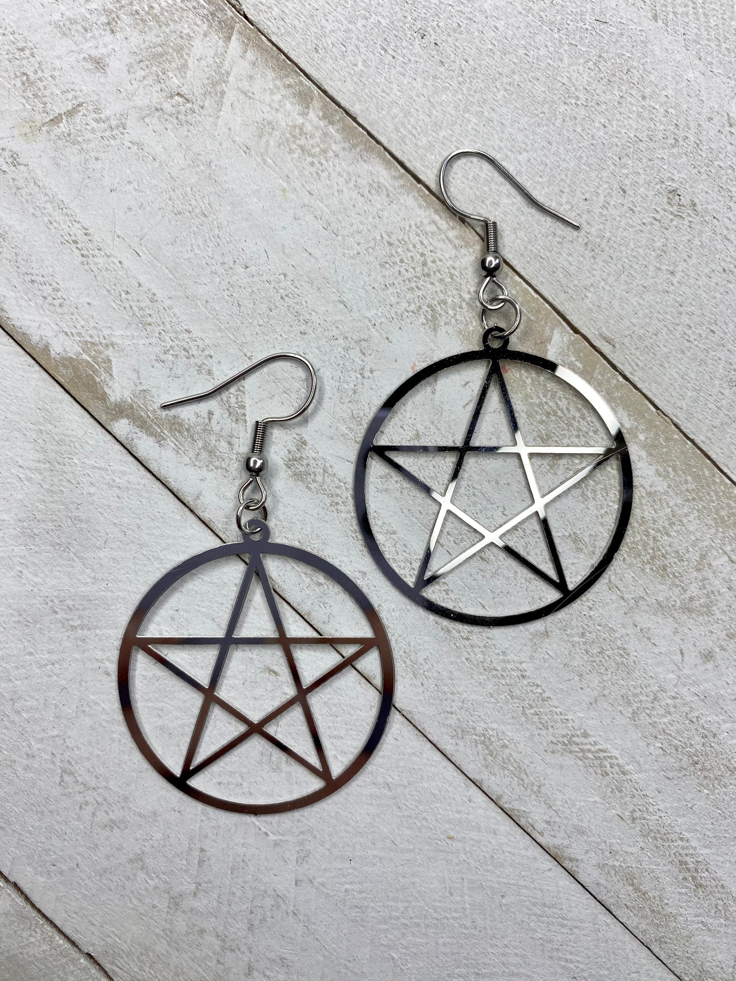 Small Chrome Pentacles