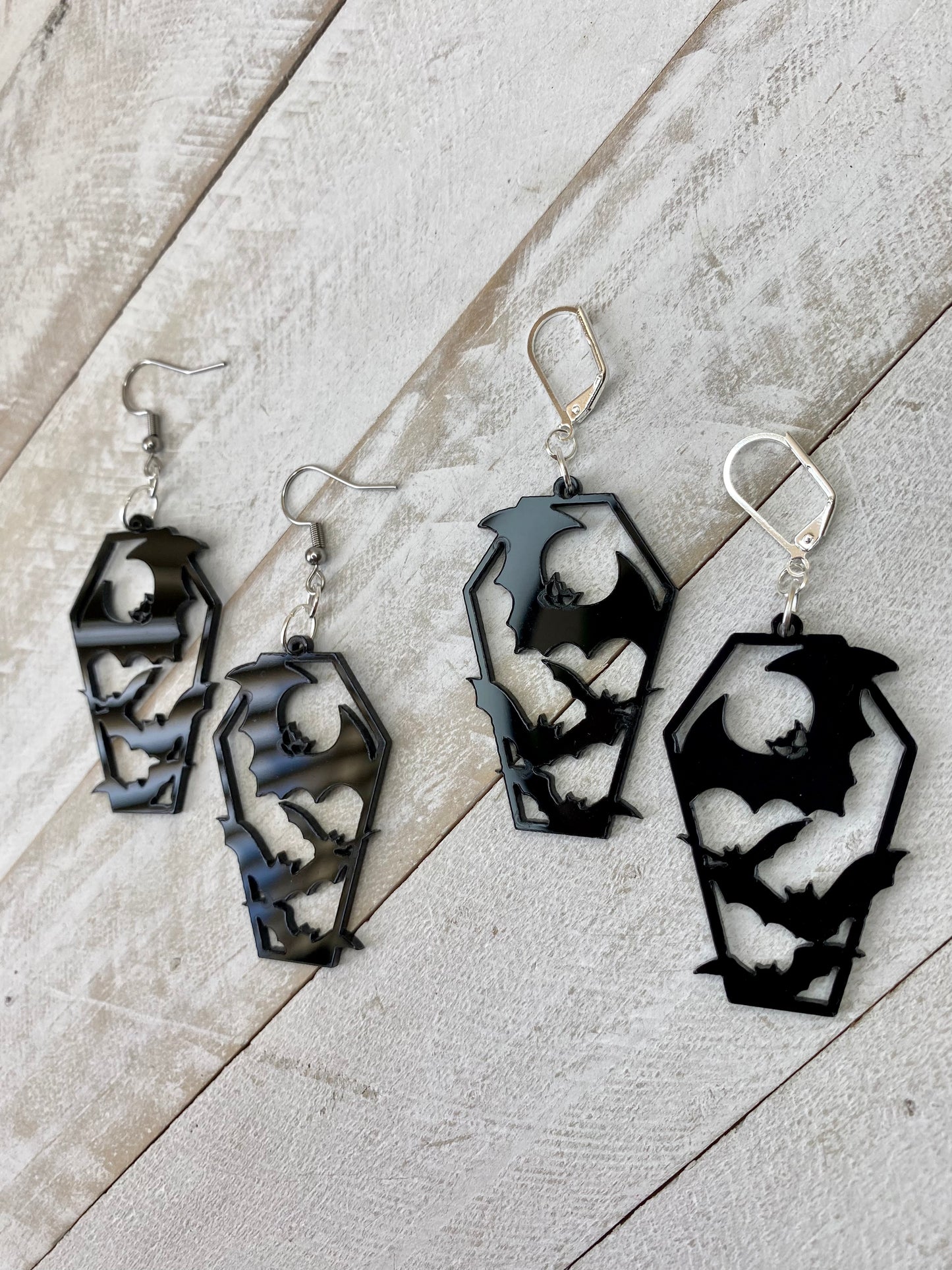 Batty Coffin Earrings