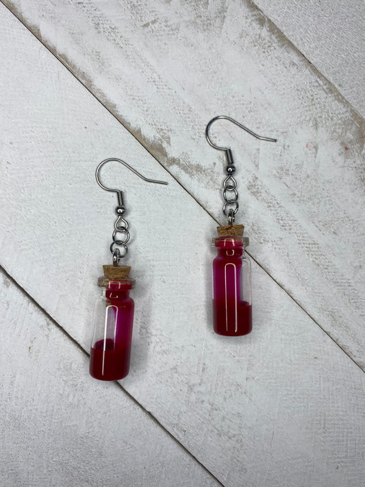 Blood Vial Earrings