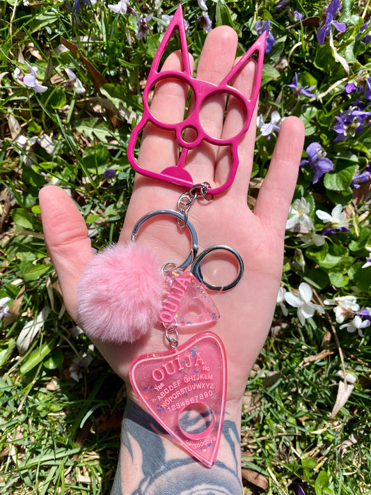 Coven Pink Ouija Keychain