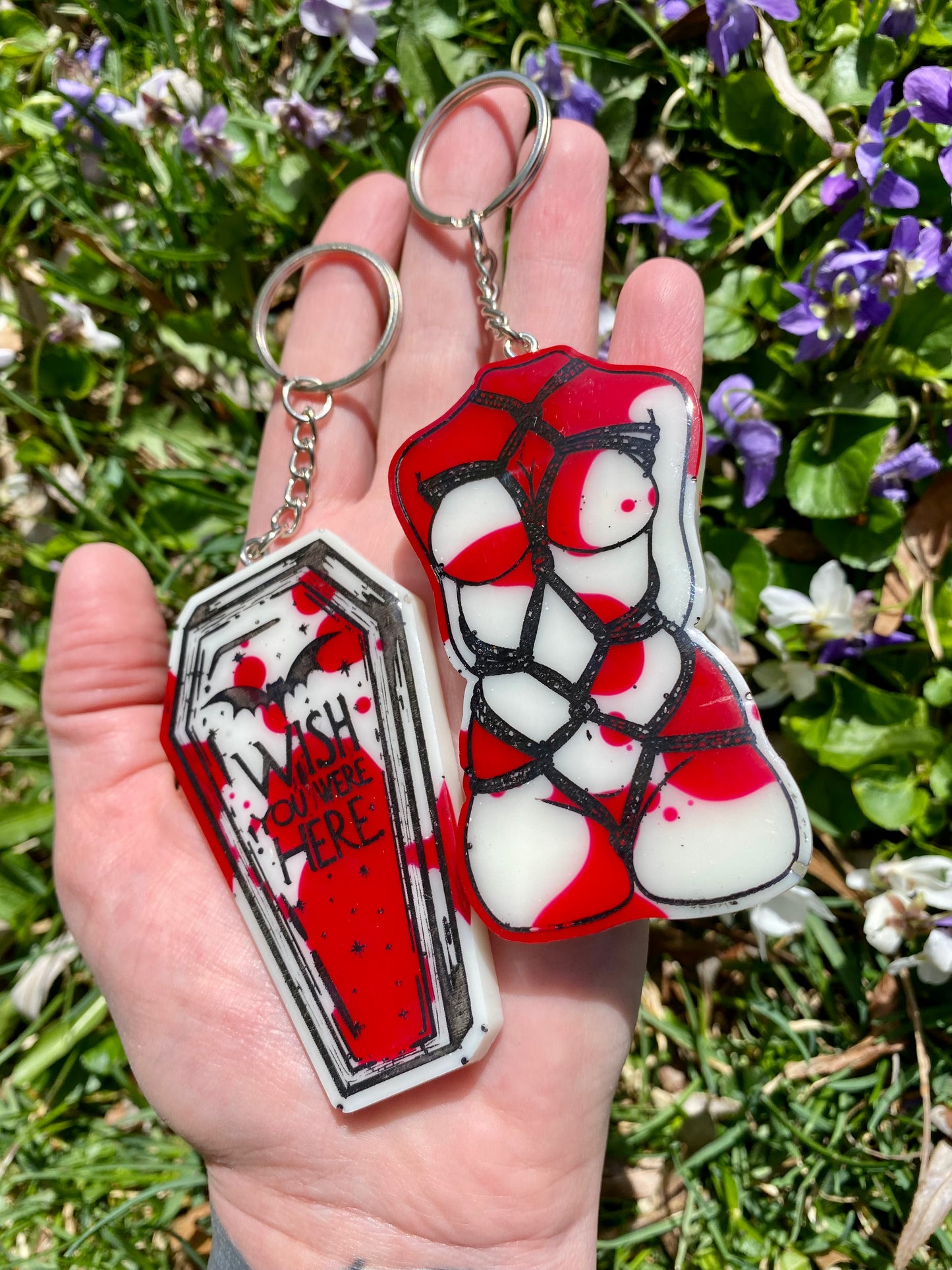 Murder Keychain Pair