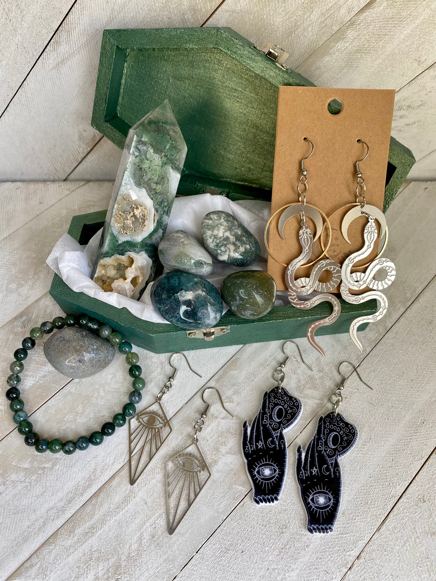 Hecate Green Coffin Mystery Box