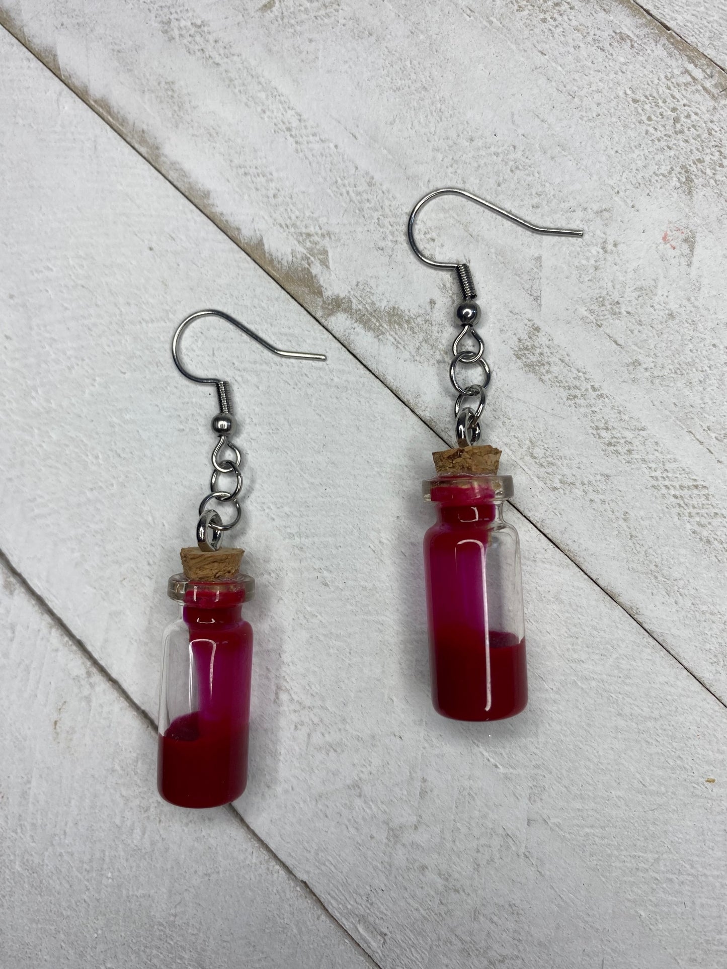 Blood Vial Earrings