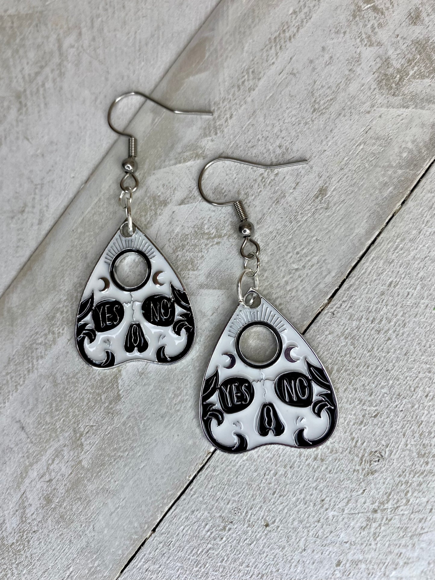 Skull Planchette Earrings