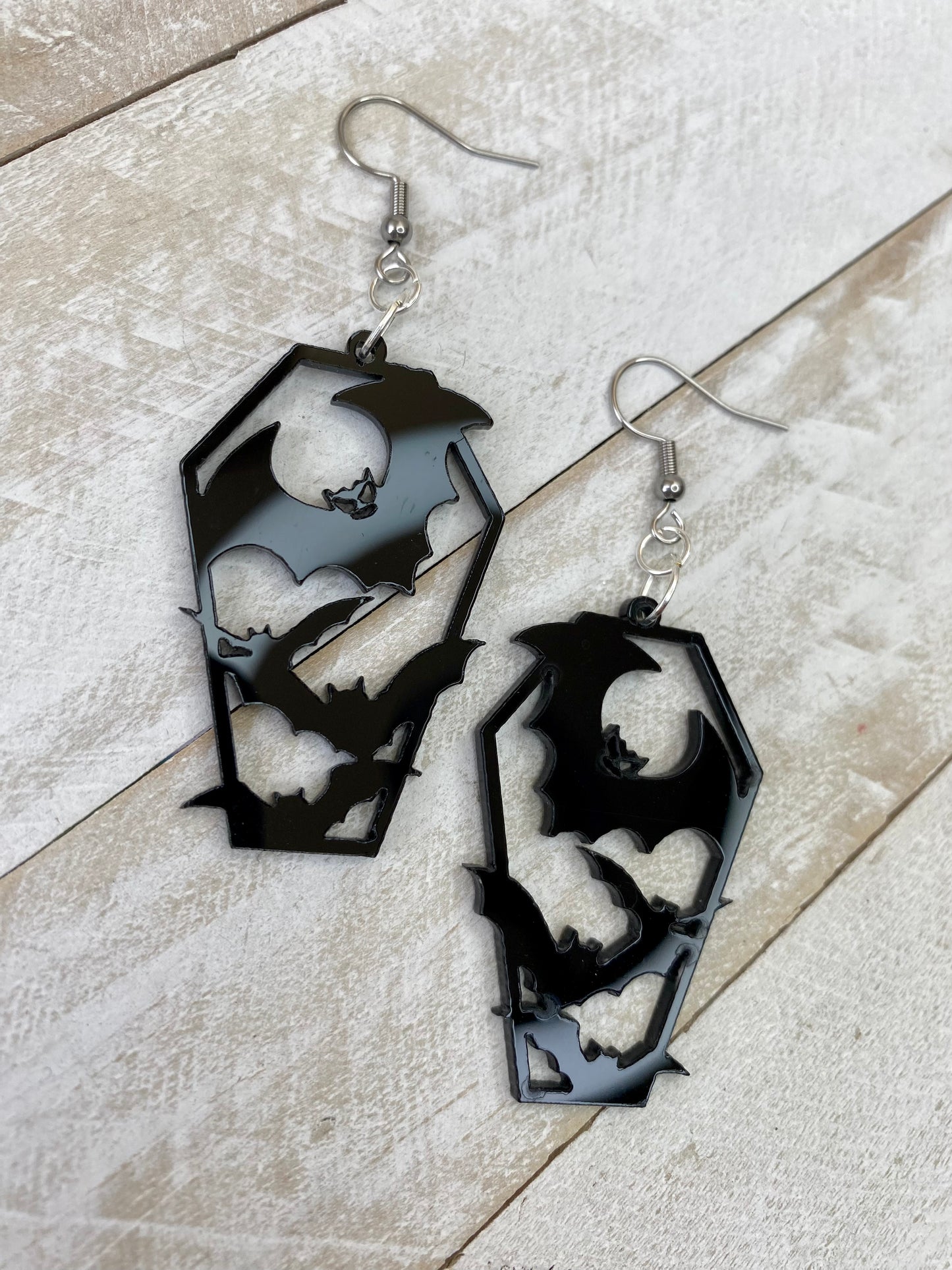 Batty Coffin Earrings