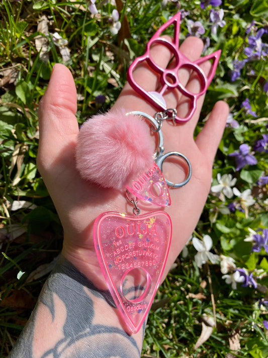 Coven Pink Ouija Keychain