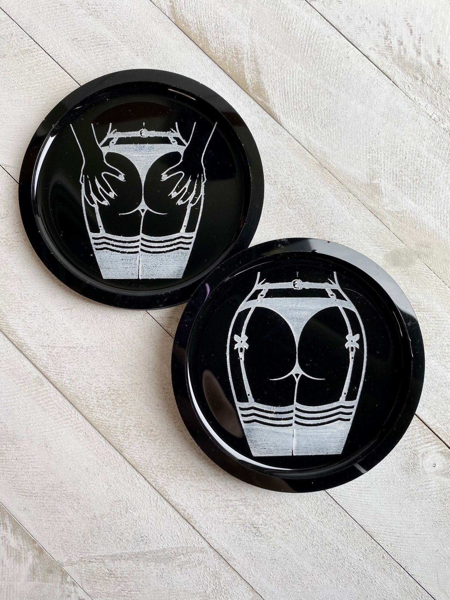 Black Coaster Set