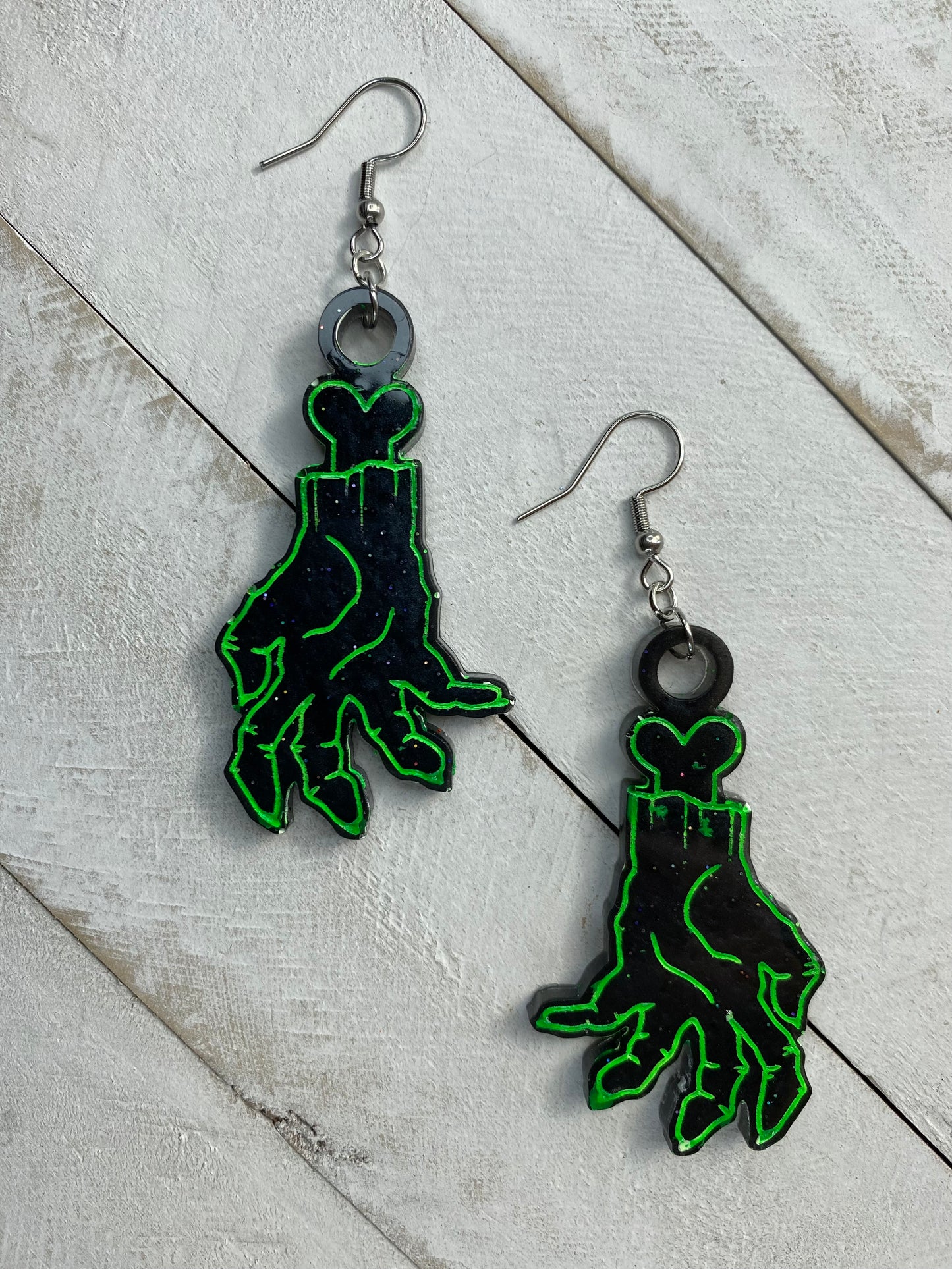 Zombie Hand Earrings - Toxic