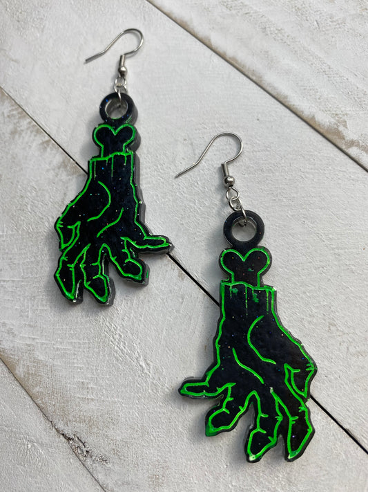 Zombie Hand Earrings - Toxic