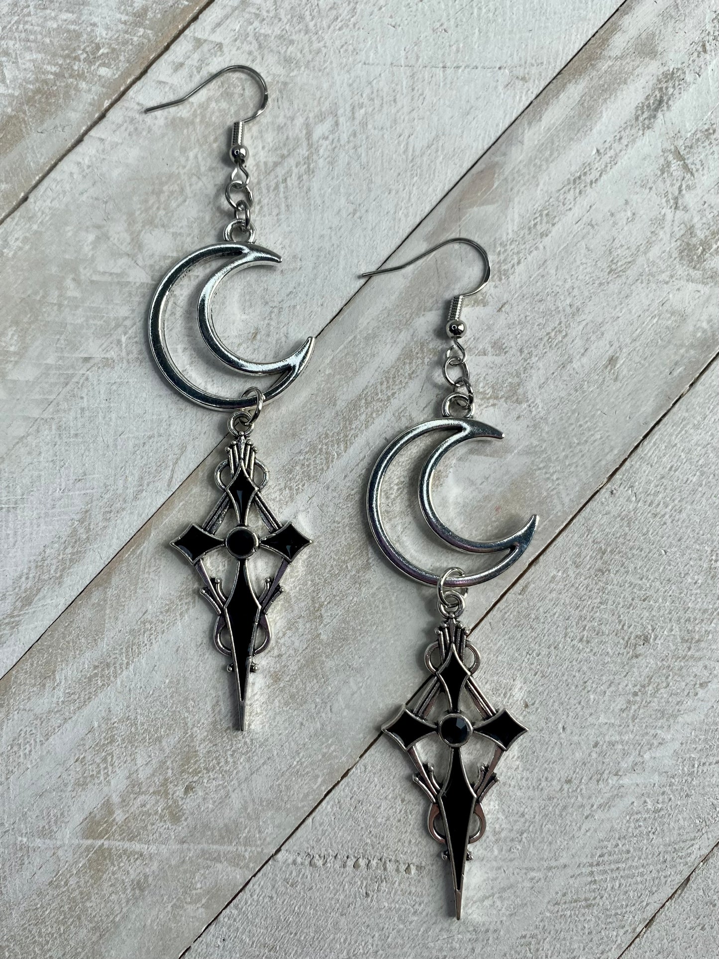 Gothic Cross Earrings