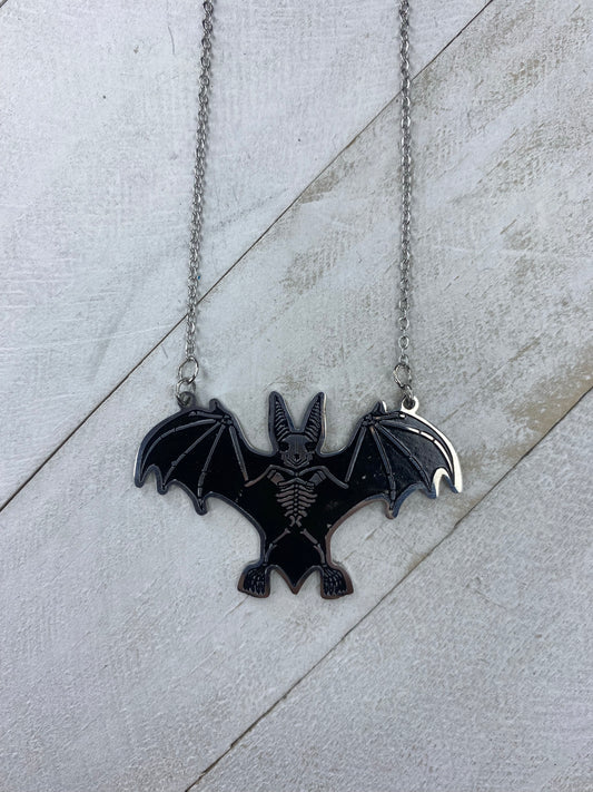 Skeleton Batty Necklace