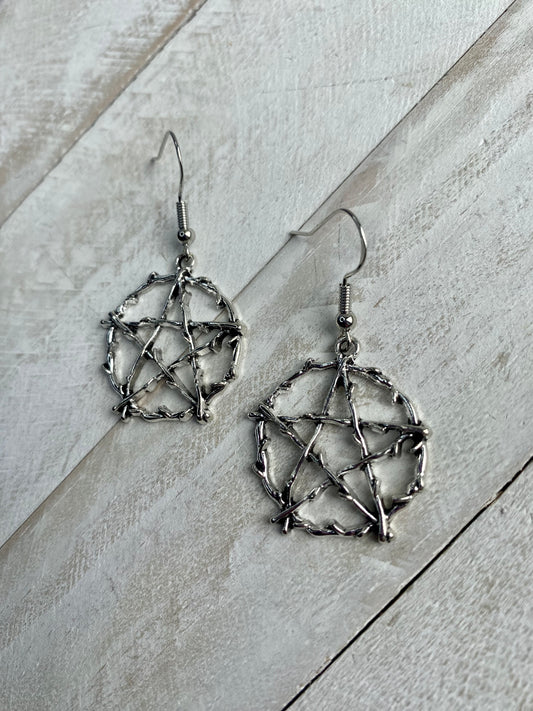 Witches Pentacle Earrings