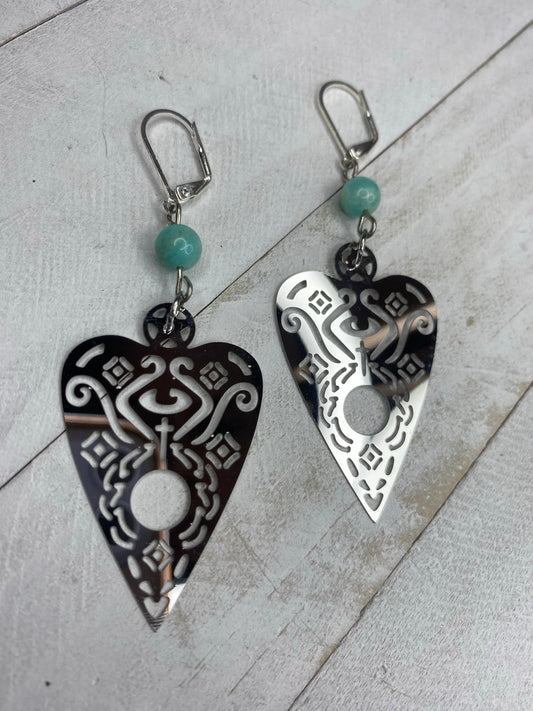 Ouija Planchette Earrings