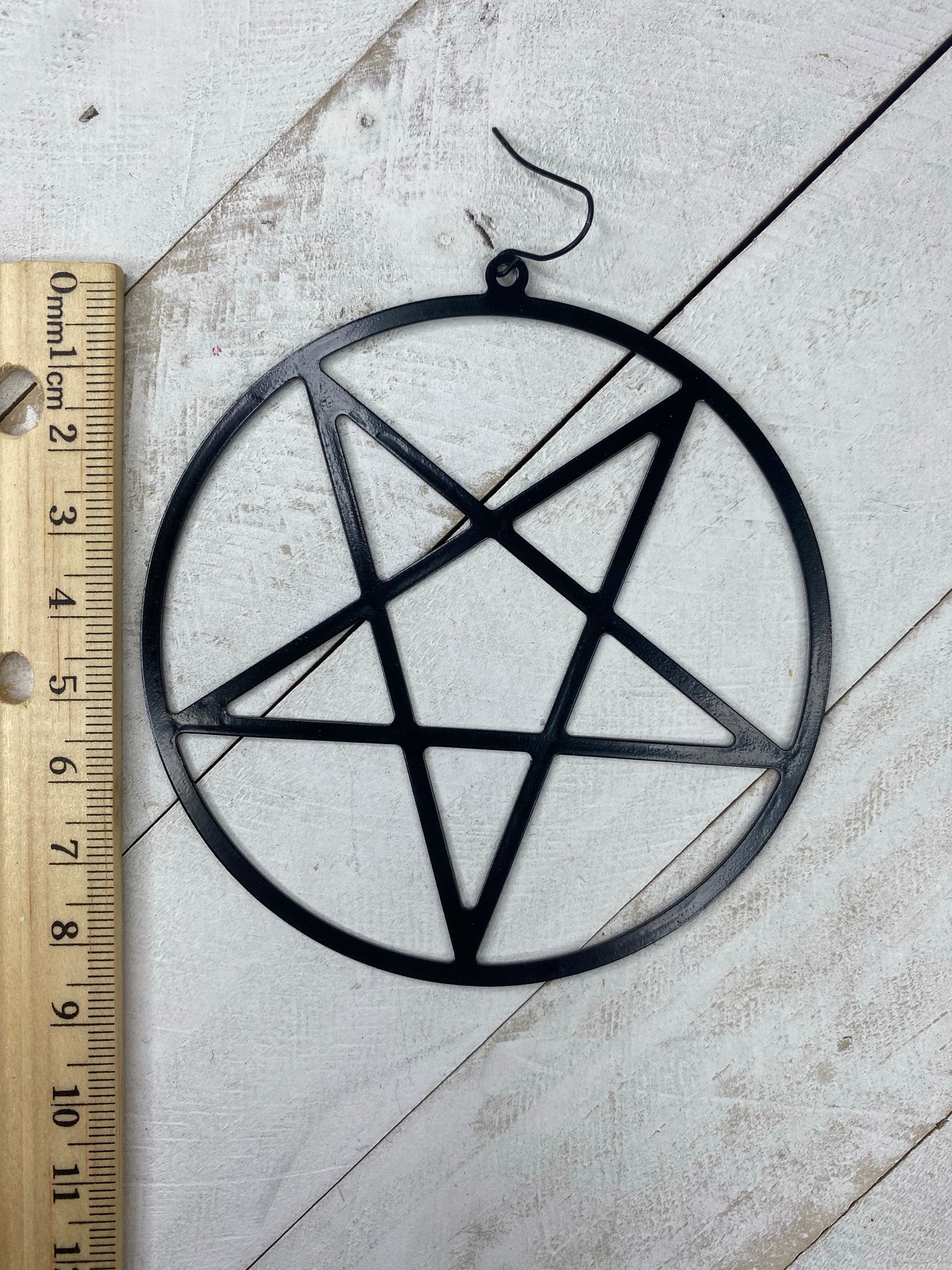 XL Black Inverted Pentacles