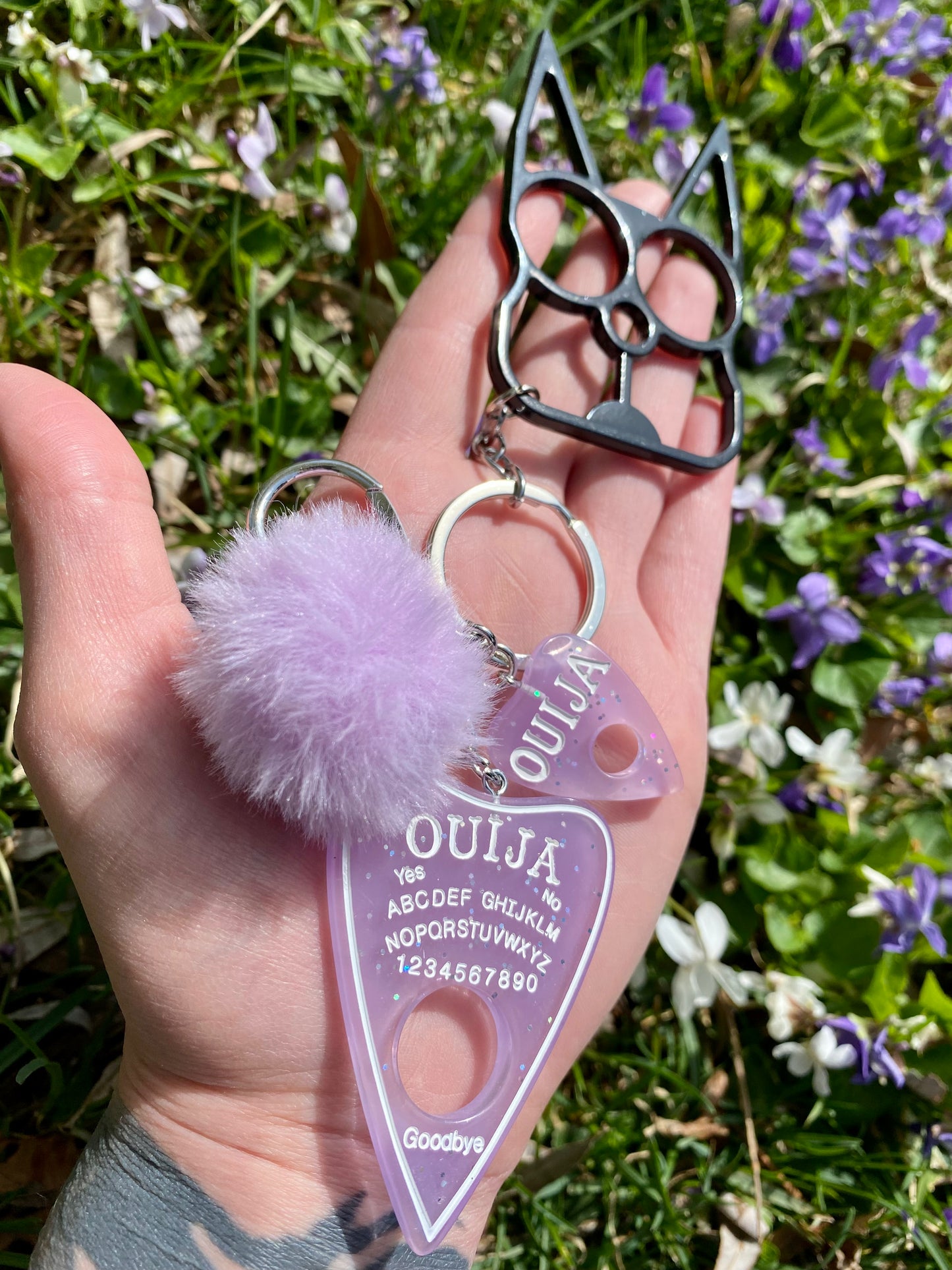 Persephone Purple Ouija Keychain