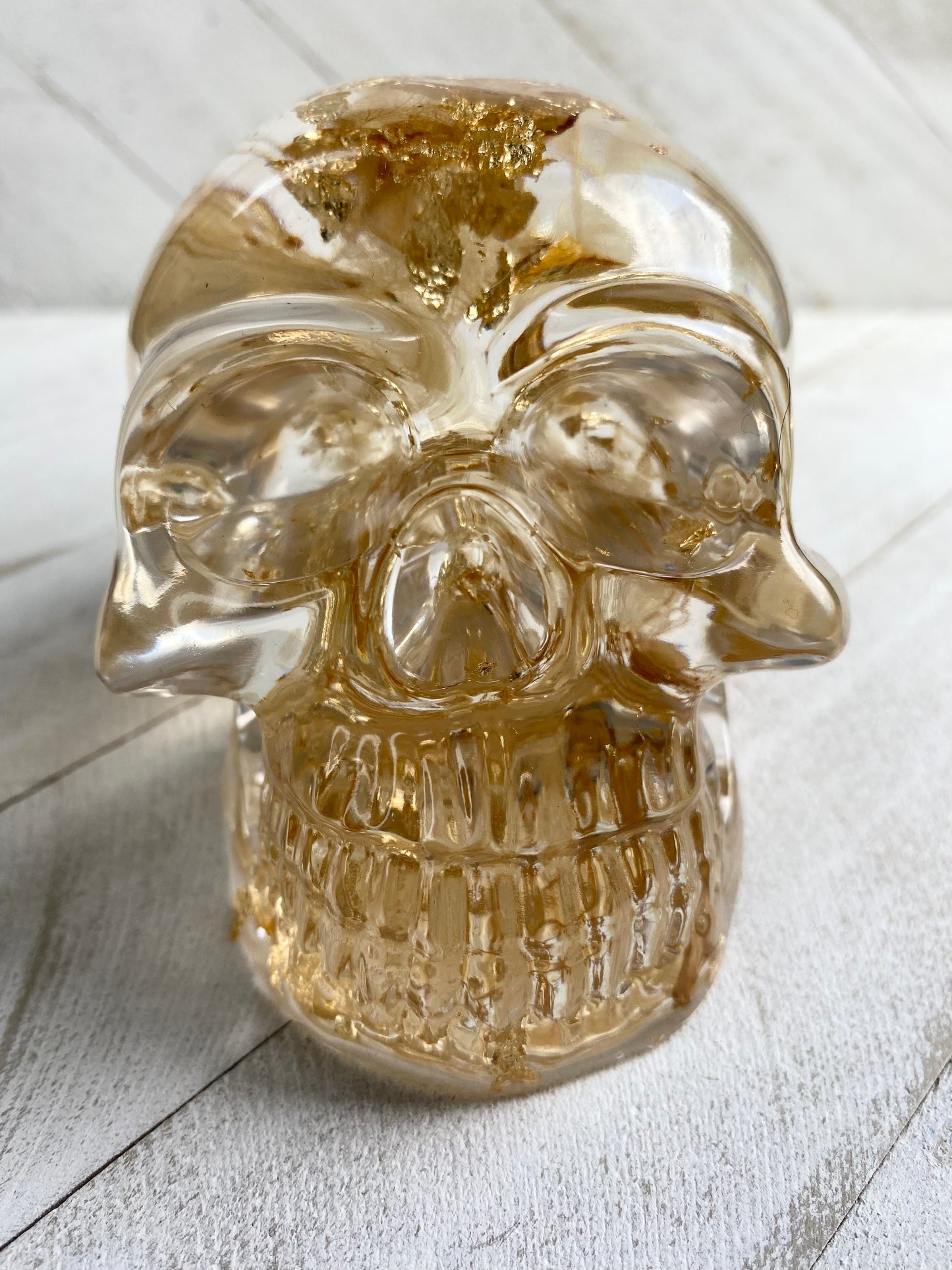 Crystal Flowers Skull