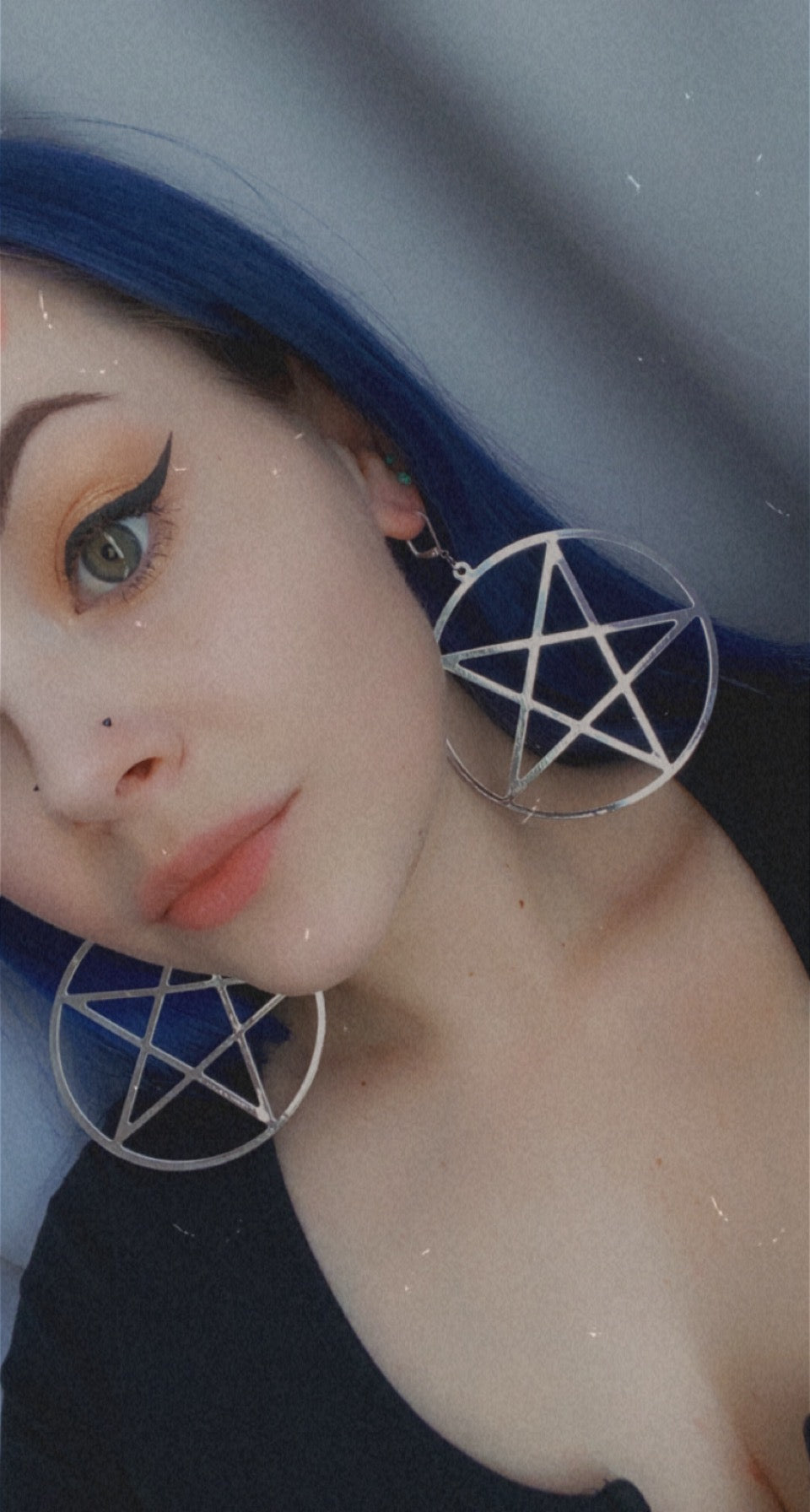 XL Inverted Pentacle Earrings