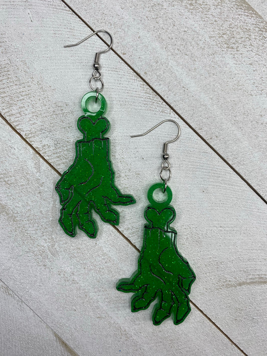 Zombie Hand Earrings - Toxic