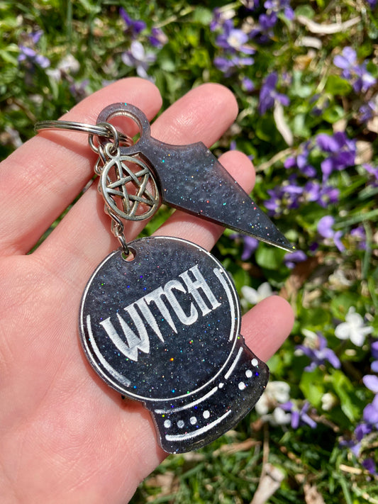 Witch Safety Keychain