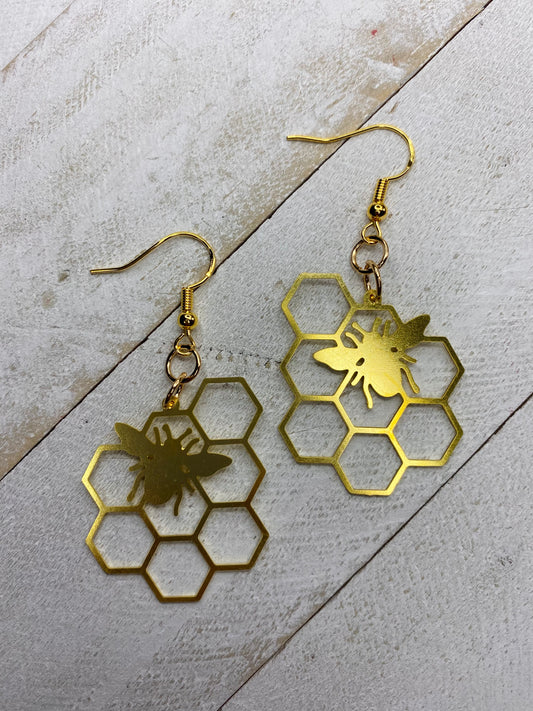 Honey Bee Earrings