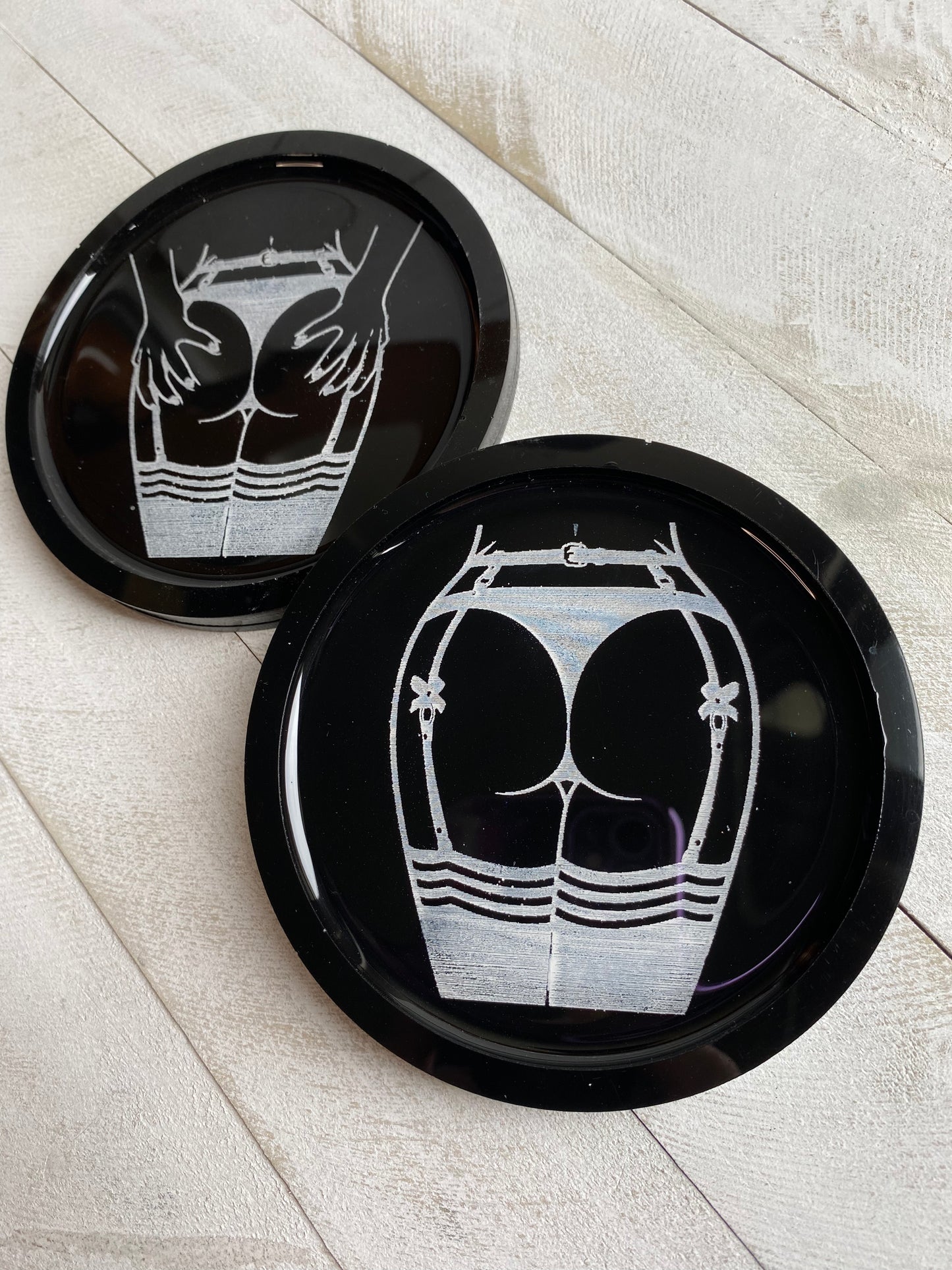 Black Coaster Set