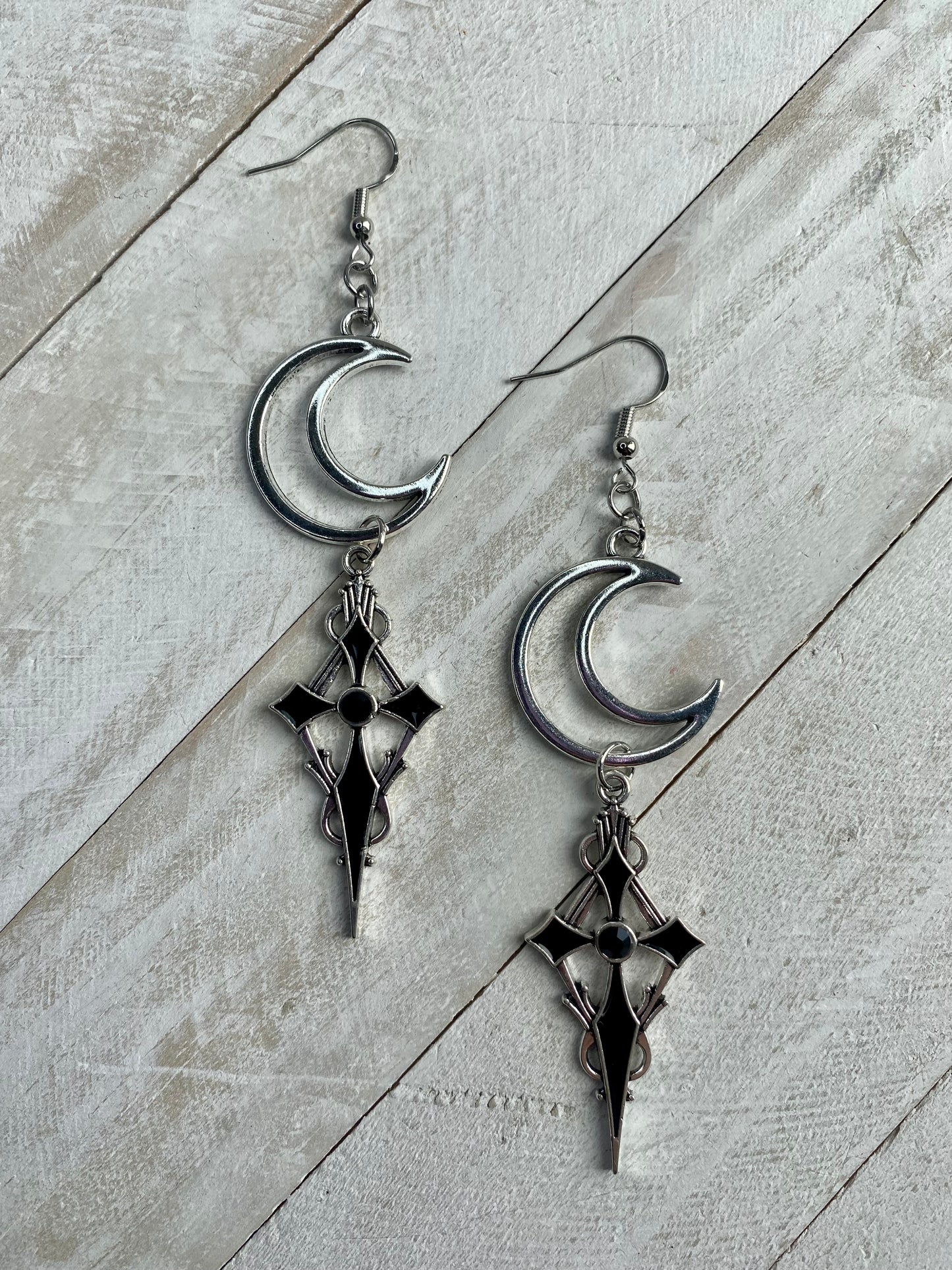 Gothic Cross Earrings