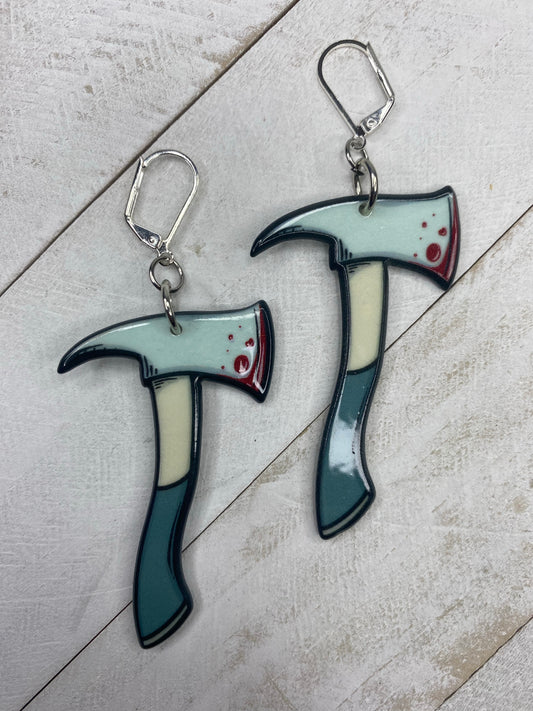 Bloody Axe Earrings