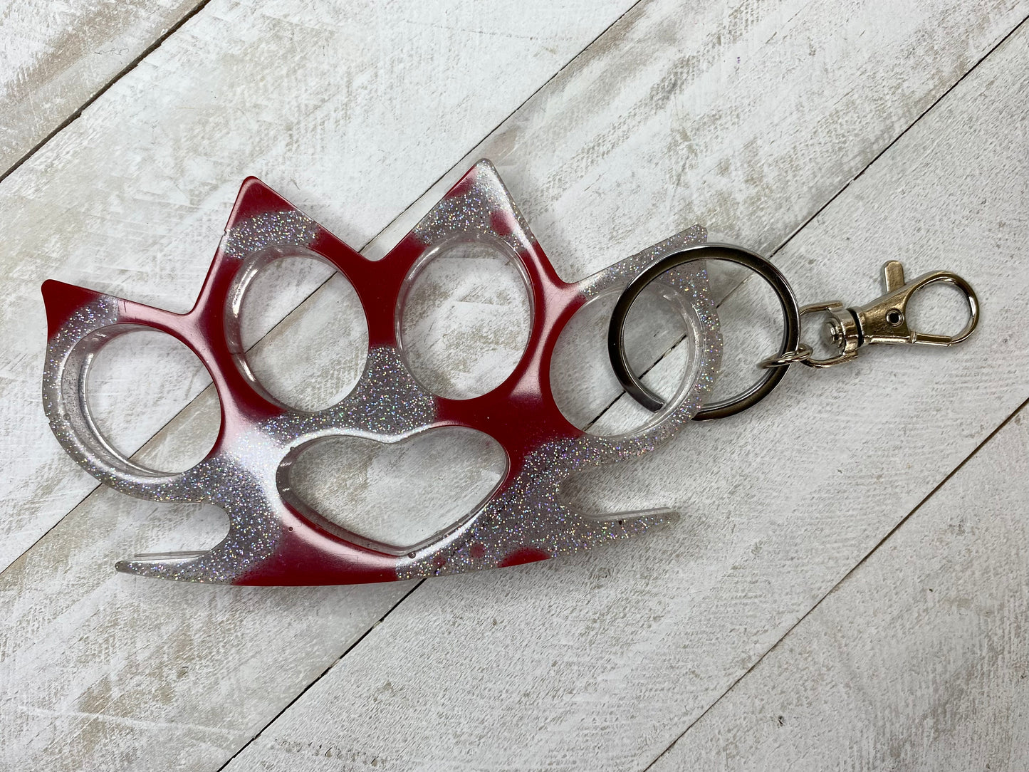 Bloody Resin Knuckle Keychain