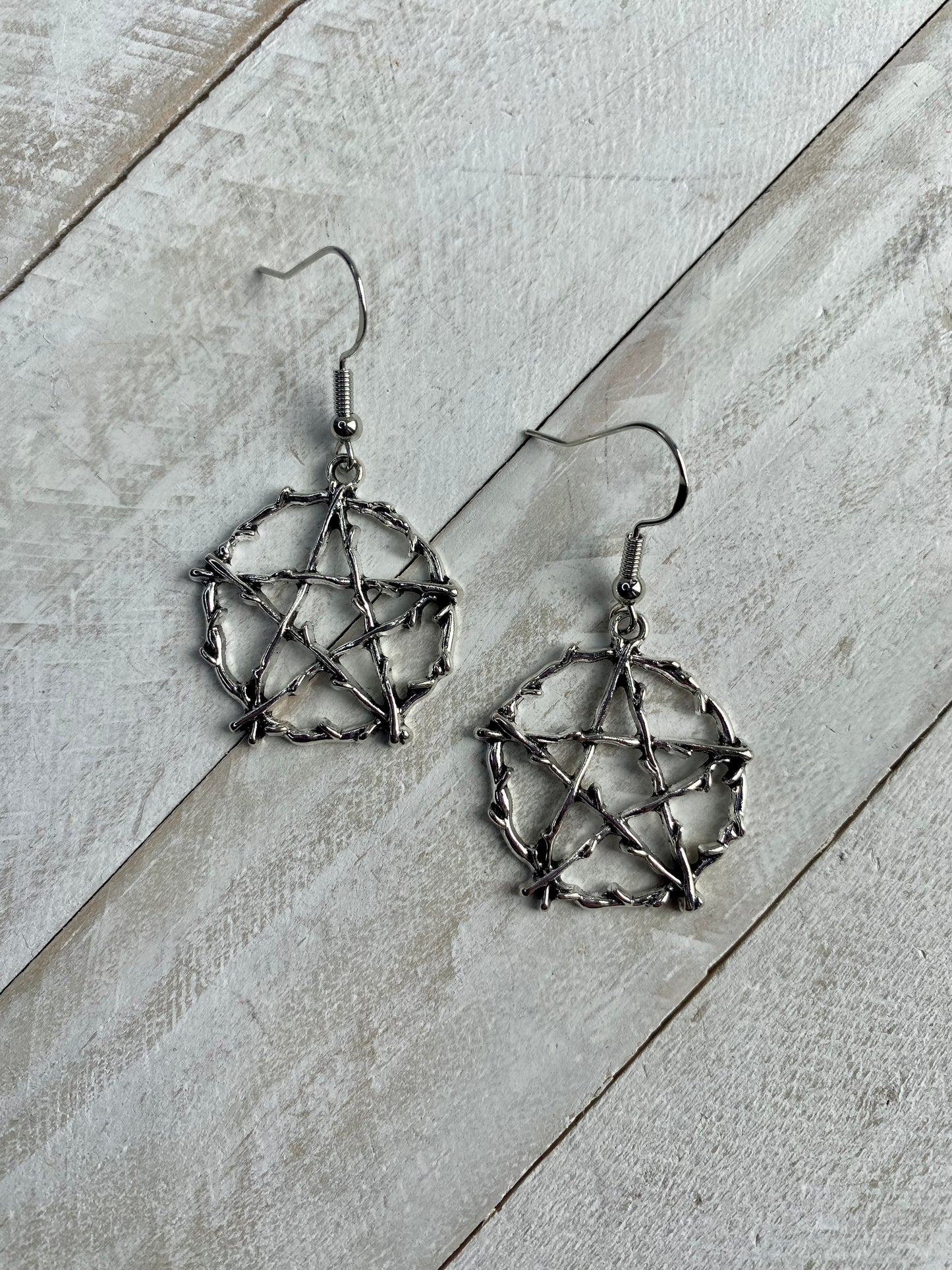 Witches Pentacle Earrings