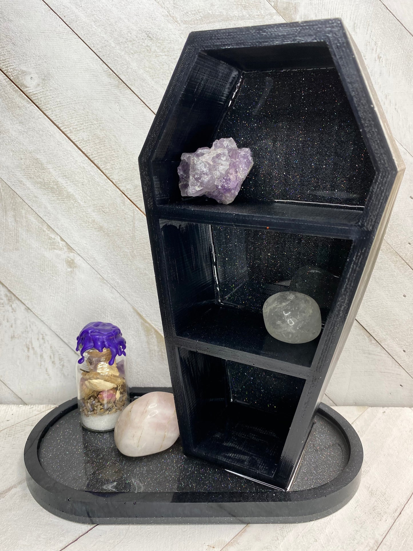 Gunmetal XL Coffin Shelf