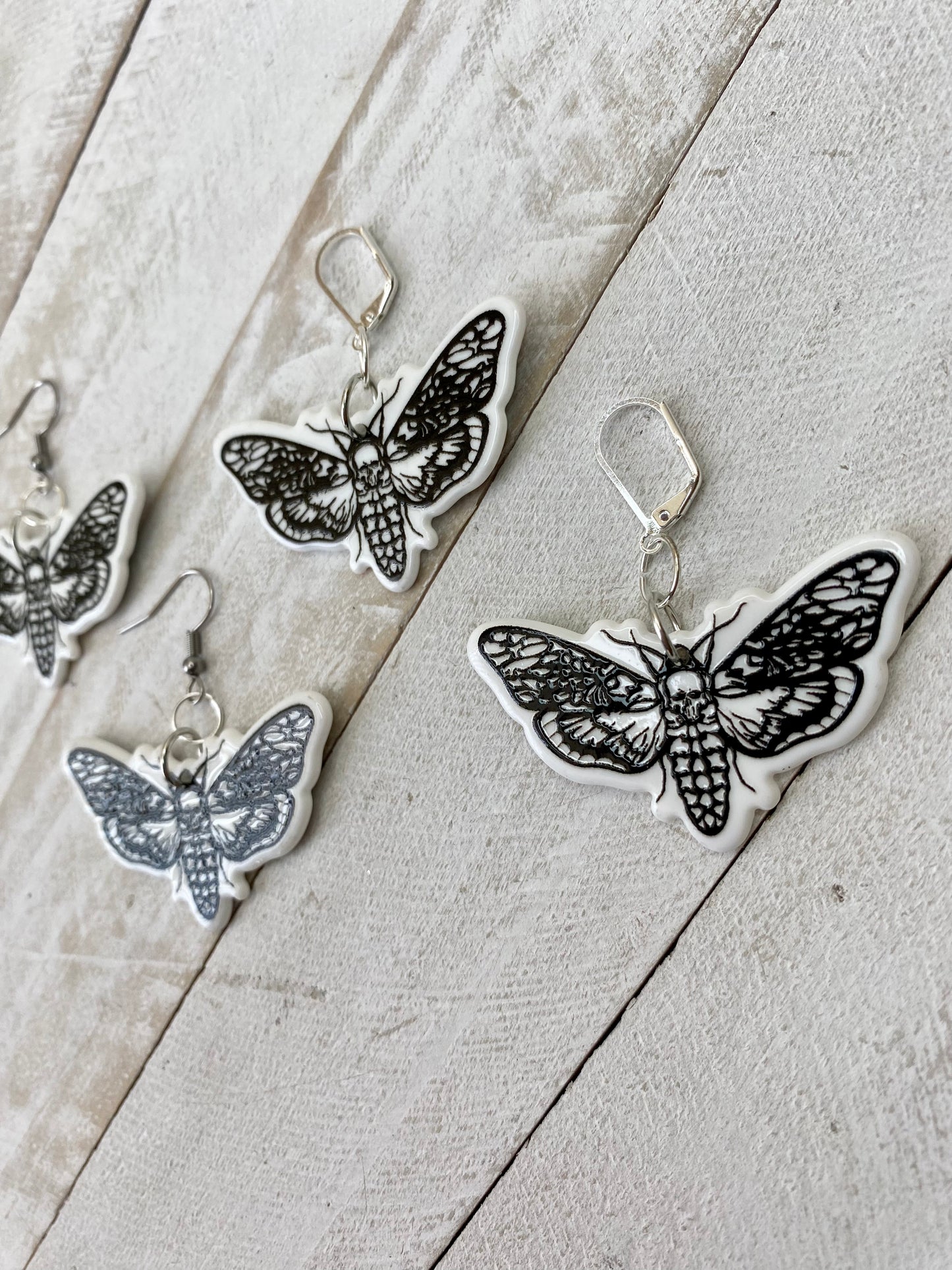 Death Moth Earrings