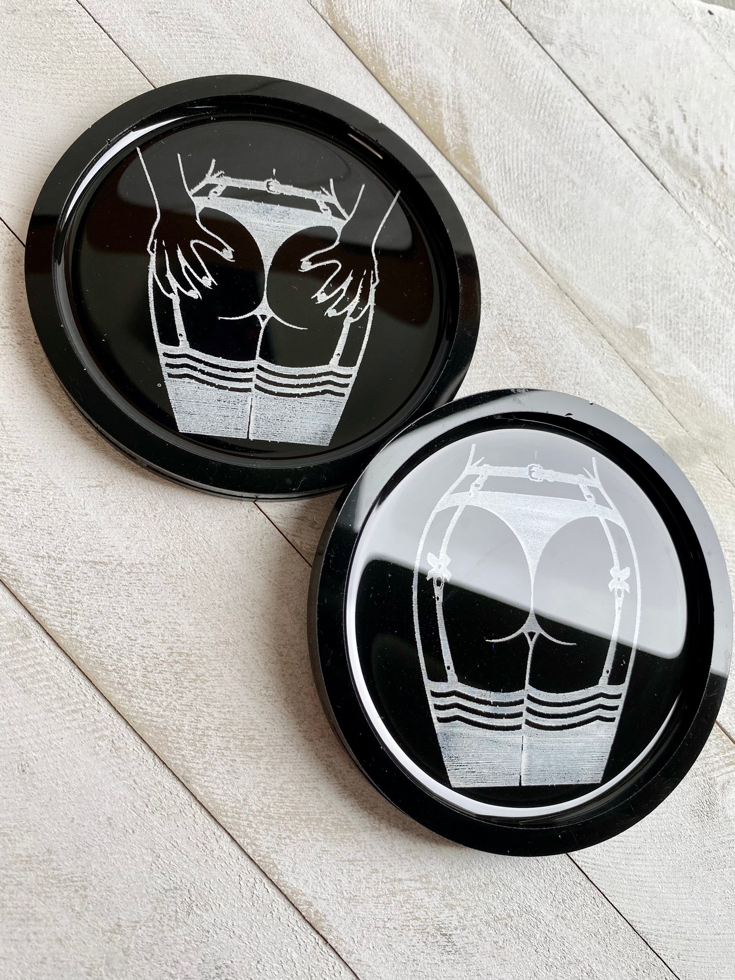 Black Coaster Set