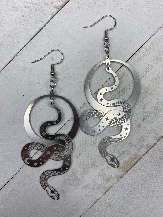 Celestial Serpent Earrings