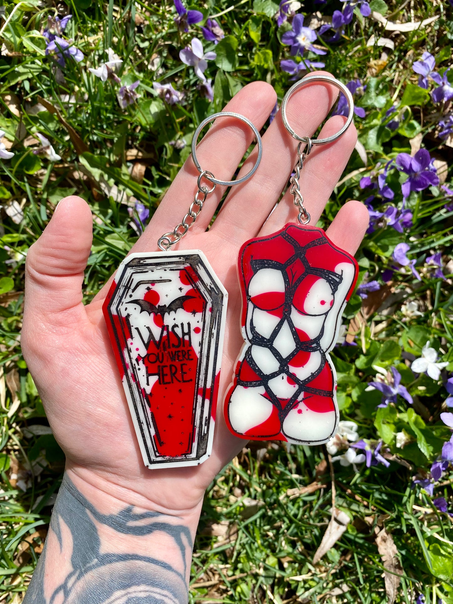 Murder Keychain Pair