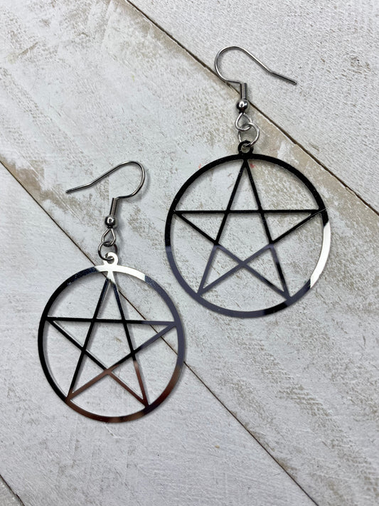 Small Chrome Pentacles